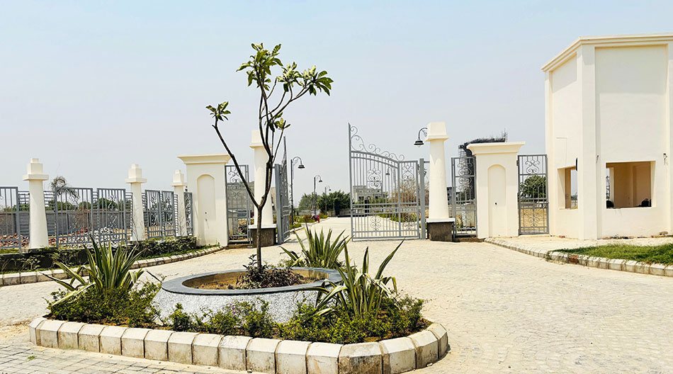Roundabout at the gate